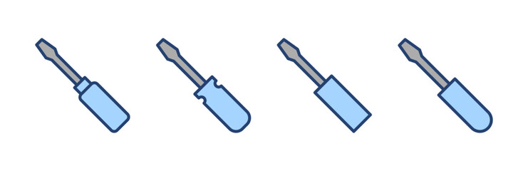 Screwdriver icon vector.tools sign and symbol