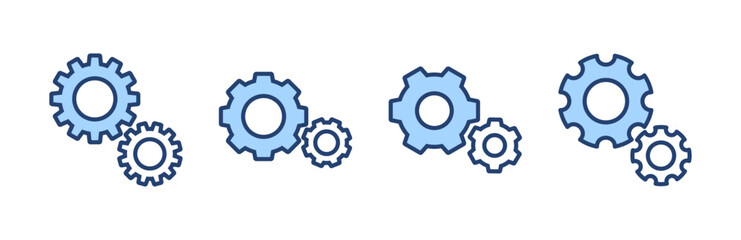 Setting icon vector. Cog sign and symbol. Gear Sign
