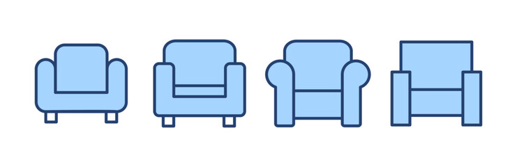 Sofa icon vector. sofa sign and symbol. furniture icon