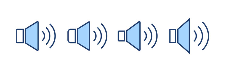 Speaker icon vector. volume sign and symbol. loudspeaker icon. sound symbol