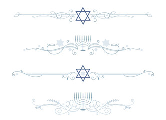 A set of Hanukkah style dividers
