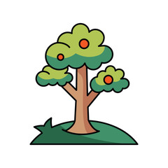 Tree icon design illustration. Vector design