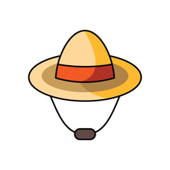 Hat icon design illustration. Vector design