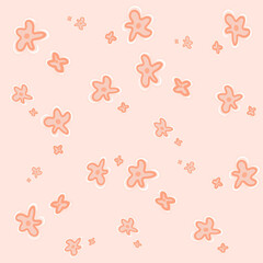 : Blackground flower pink