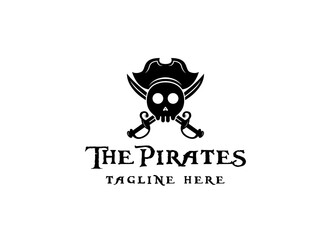 vintage grunge head pirate beard old man logo design vector graphic symbol icon sign illustration creative idea