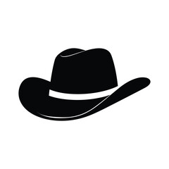 Cowboy Hat Black Color Vector Clipart