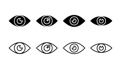 Obraz premium Eye icon. Look and Vision icon. Eye vector icon