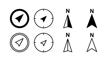 Compass icon vector. navigation icon