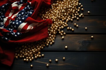 Obraz premium American themed background stock photo