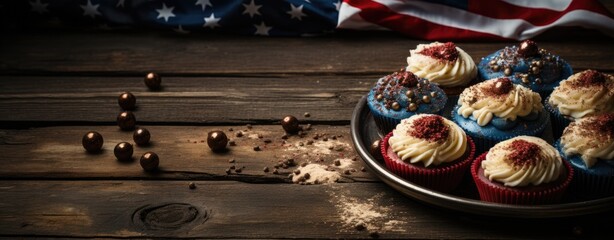 American themed background stock photo
