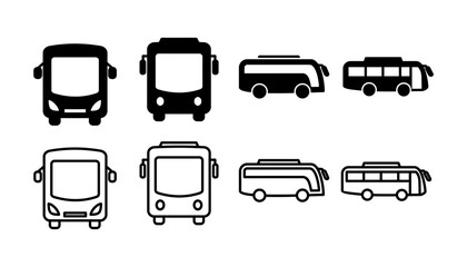 Obraz premium Bus icon vector. bus vector icon