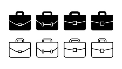 Briefcase icon vector. Portfolio vector icon. suitcase icon