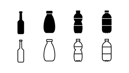 bottle icon vector. bottle icon in trendy flat design