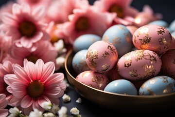 Fototapeta premium Easter themed background stock photo