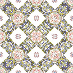 Unique Geometric Linear Decorative, Vector Seamless Repeating Pattern Tile