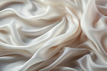 Fototapeta premium White silk themed background stock photo