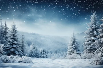 Foto op Plexiglas Winter wonderland themed background stock photo © 4kclips