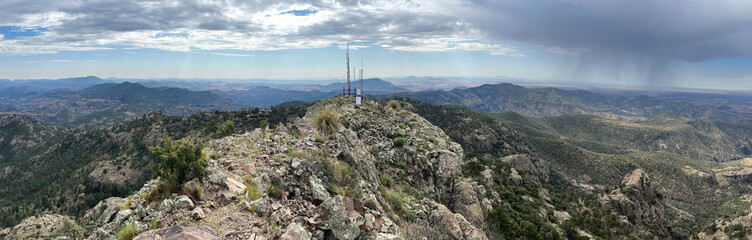 Summit of Mount Livermore in the Davis Mountains of Texas