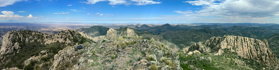 View from the summit of Mount Livermore in the Davis Mountains of Texas