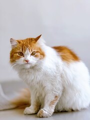 cute orange persian cat
