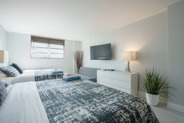 Stock image of an airbnb style listing bedroom