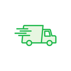 Fast shipping delivery truck icon set. Delivery truck icon. fast delivery icon