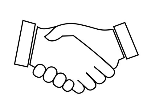 handshake icon vector illustration
