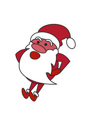 Cute Santa Claus on the happy festival of Christmas and New Year