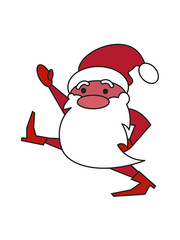 Cute Santa Claus on the happy festival of Christmas and New Year