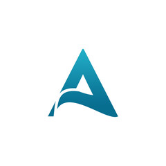 Fototapeta premium letter A abstract design logo