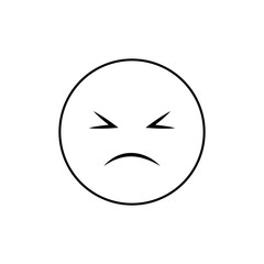 Hate Icon. Hatred Symbol - Vector. 