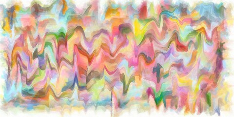 Fototapeta premium New style beautiful and colorful illustration wallpaper design