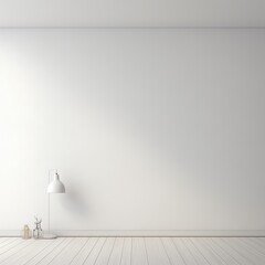 empty wall mock up interior design in scandinavian style can be use for quote text, advertising