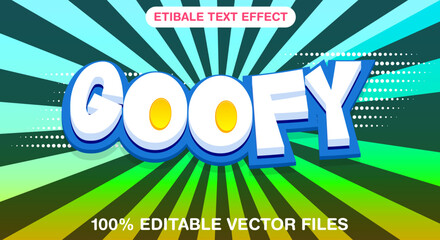 Goofy text effect editable joyful and kids text style