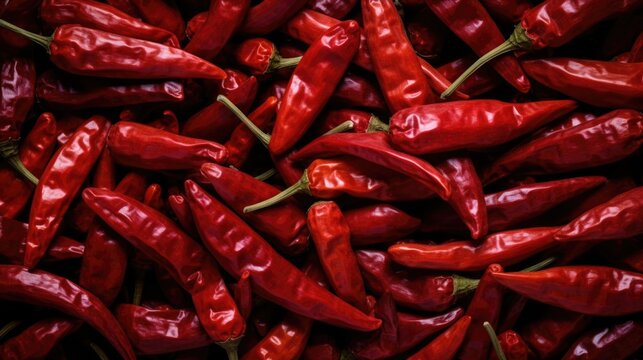 Dried chilli background.