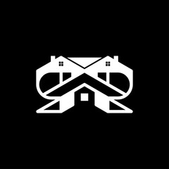 RR letter logo . R logo . real estate R logo