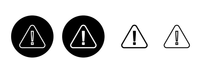 Exclamation danger sign illustration. attention sign and symbol. Hazard warning attention sign