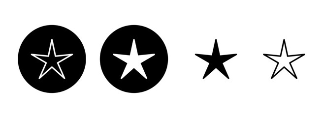 Star Icon set illustration. rating sign and symbol. favourite star icon