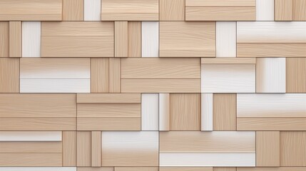 Wood oak 3d tiles texture with white plastic elements. Material wood oak. High quality seamless realistic texture. For wall, web, floor, auto vinil