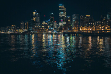Obraz premium Sydney skyline at night 