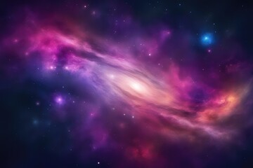 Naklejka premium Dynamic interstellar canvas