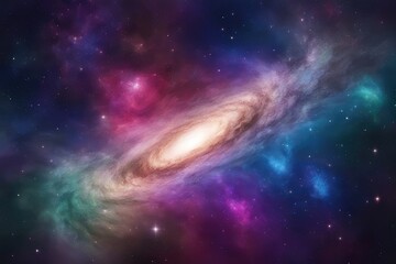 Fototapeta premium Colorful cosmic landscape