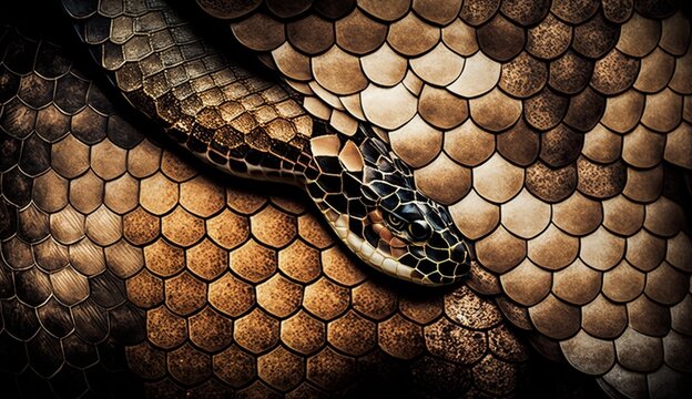 Snake skin background