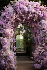 Purple Flower Arch