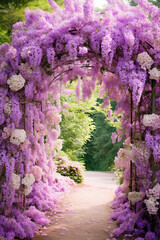 Purple Flower Arch