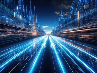 car or vehicle open headlamp parked in futuristic modern concept. Future transportation. Futuristic autonomous car. Driverless autonomous vehicle. Self-driving car technology. AI Generative.