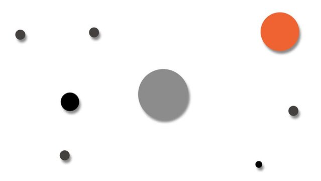 Flat circles with shadows or volume effect flicker on the screen