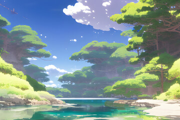 Beautiful Landscape by AI Generator