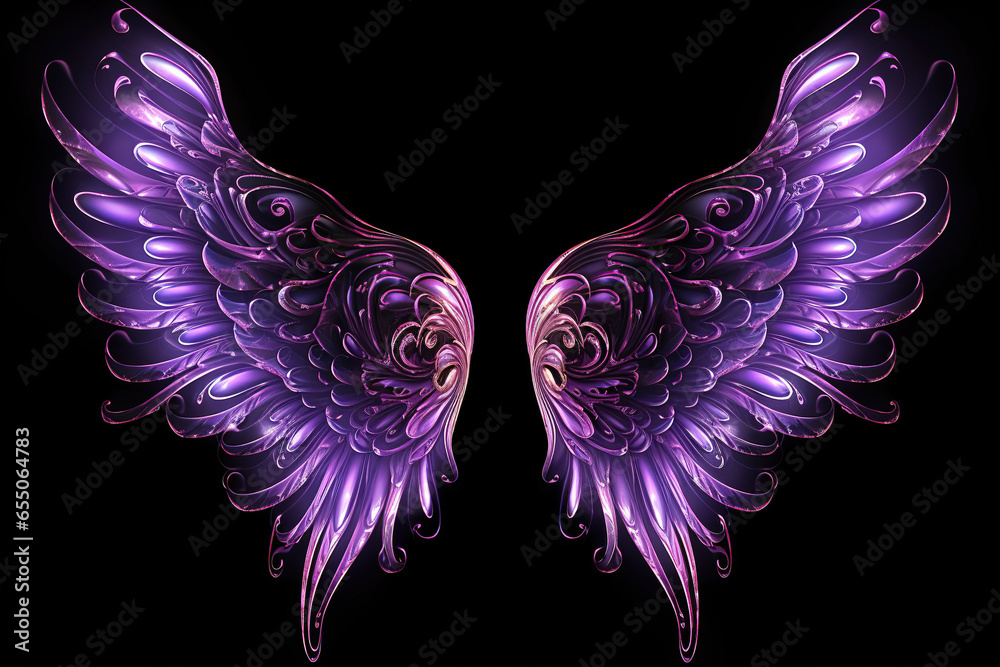 Wall mural Purple Wings