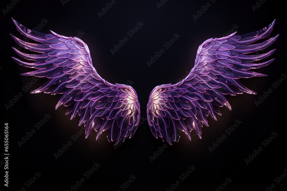 Wall mural Purple Wings